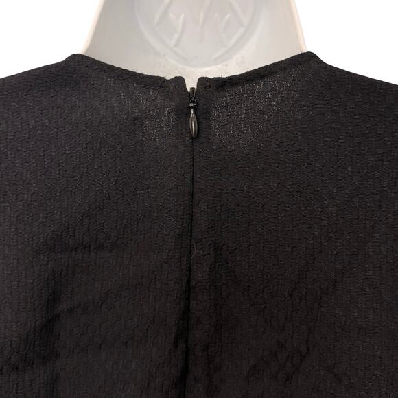 Reformation Black Ferris Textured Cut Out Tie Front Long Sleeve Jumpsuit size 0 - Picture 9 of 15